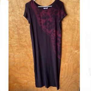 Lacausa Lightweight Tie Dye Wool Blend Maxi Dress